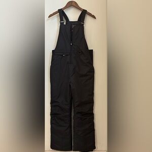 AQ Black Insulated Bib Overalls Snow Ski Pants Size: M (10/12)